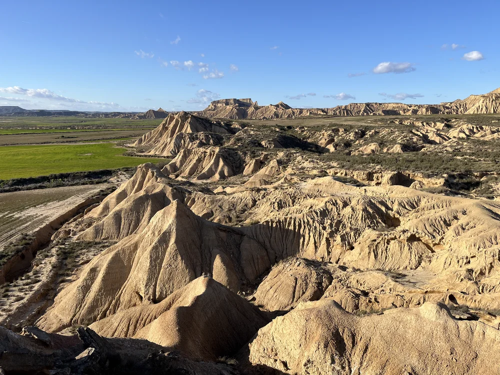 Detalle del paisaje de las Bardenas Reales